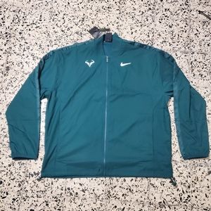 NIKE RAFA NADAL COURT FULL-ZIP ATOMIC TEAL TENNIS JACKET